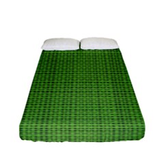 Green Knitting Fitted Sheet (full/ Double Size) by goljakoff