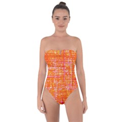 Mosaic Tapestry Tie Back One Piece Swimsuit by essentialimage