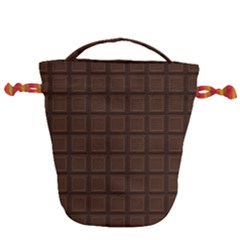 Chocolate Drawstring Bucket Bag by goljakoff