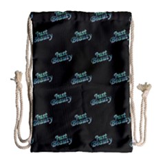 Just Beauty Words Motif Print Pattern Drawstring Bag (large) by dflcprintsclothing