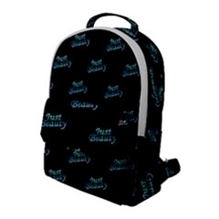 Just Beauty Words Motif Print Pattern Flap Pocket Backpack (large) by dflcprintsclothing