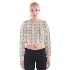 Baatik Floral Print 4 Cropped Sweatshirt by designsbymallika