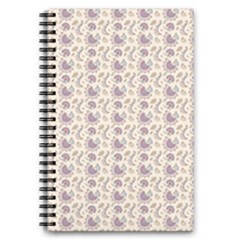 Baatik Floral Print 4 5 5  X 8 5  Notebook by designsbymallika