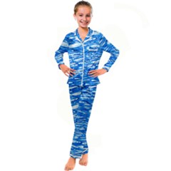 Gc (66) Kid s Satin Long Sleeve Pajamas Set by GiancarloCesari