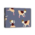 Cute  Pattern With  Dancing Ballerinas On The Blue Background Mini Canvas 7  x 5  (Stretched) View1