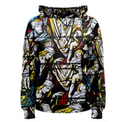 Christian Window Glass Art Print Women s Pullover Hoodie by dflcprintsclothing