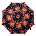 Orange and Blue Chamomiles Design Hook Handle Umbrellas (Medium) View1