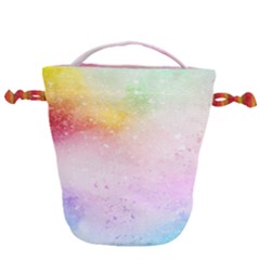 Rainbow Splashes Drawstring Bucket Bag by goljakoff