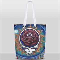 Grateful-dead-ahead-of-their-time Full Print Rope Handle Tote (small) by Sapixe
