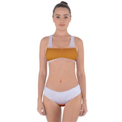 Beer Foam Bubbles Alcohol  Glass Criss Cross Bikini Set by Amaryn4rt