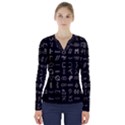 Hobo Signs Collected Inverted V-Neck Long Sleeve Top View1