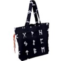 Elder Futhark Rune Set Collected Inverted Drawstring Tote Bag View2