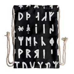 Complete Dalecarlian Rune Set Inverted Drawstring Bag (large) by WetdryvacsLair