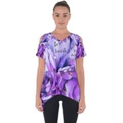 La Vie Est Belle No 2 Cut Out Side Drop Tee by sfbijiart