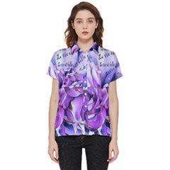 La Vie Est Belle No 2 Short Sleeve Pocket Shirt by sfbijiart