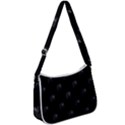 Arfican Head Sculpture Motif Print Pattern Zip Up Shoulder Bag View1