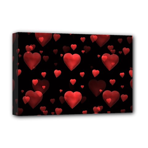 Multicoeur Deluxe Canvas 18  X 12  (stretched) by sfbijiart