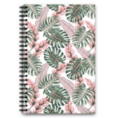 Tropical Leaves Pattern 5 5  X 8 5  Notebook by designsbymallika