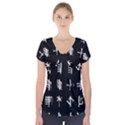 Ogham Rune Set Complete Inverted Short Sleeve Front Detail Top View1