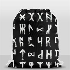 Macromannic Runes Collected Inverted Drawstring Bag (small) by WetdryvacsLair