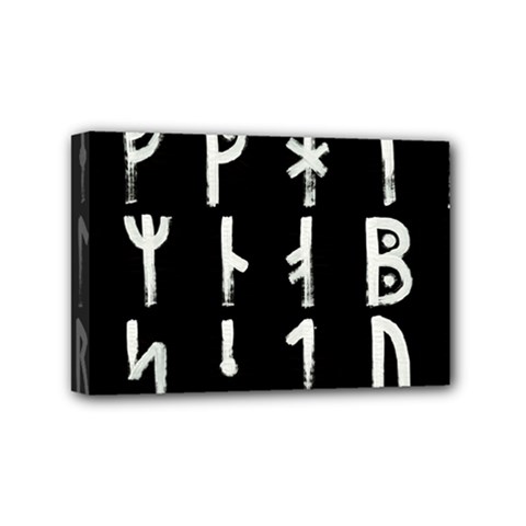 Medieval Runes Collected Inverted Complete Mini Canvas 6  X 4  (stretched) by WetdryvacsLair