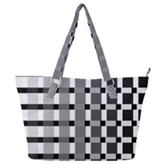 Nine Bar Monochrome Fade Squared Pulled Inverted Full Print Shoulder Bag by WetdryvacsLair