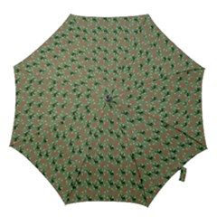 Deer Retro Pattern Hook Handle Umbrellas (medium) by HermanTelo