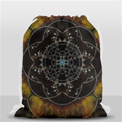 Mandala - 0005 - The Pressing Drawstring Bag (small) by WetdryvacsLair