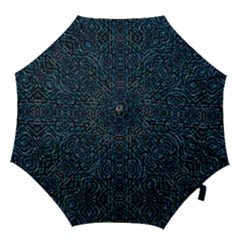 Fancy Stone Mosaic Print Pattern Hook Handle Umbrellas (large) by dflcprintsclothing