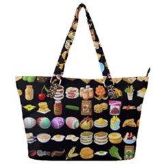 Glitch Glitchen Food Pattern One Full Print Shoulder Bag by WetdryvacsLair