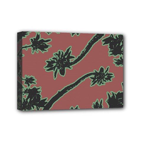 Tropical Style Floral Motif Print Pattern Mini Canvas 7  X 5  (stretched) by dflcprintsclothing