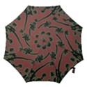 Tropical Style Floral Motif Print Pattern Hook Handle Umbrellas (Large) View1