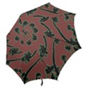 Tropical Style Floral Motif Print Pattern Hook Handle Umbrellas (Large) View2