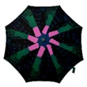 Vaporwave Old Moon Over NYC Hook Handle Umbrellas (Medium) View1