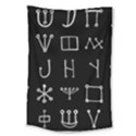 Heinrich Cornelius Agrippa Of Occult Philosophy 1651 Malachim Alphabet Collected Inverted Square Large Tapestry View1