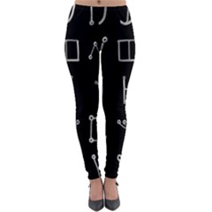Heinrich Cornelius Agrippa Of Occult Philosophy 1651 Malachim Alphabet Collected Inverted Square Lightweight Velour Leggings by WetdryvacsLair