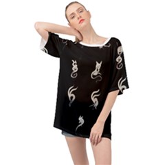Katzen Cats Oversized Chiffon Top by WetdryvacsLair