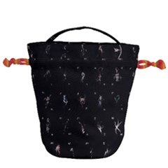 Brush And Ink Card Sequence Collected Drawstring Bucket Bag by WetdryvacsLair