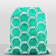 Hexagon Windows Drawstring Bag (small) by essentialimage