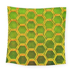 Hexagon Windows Square Tapestry (large) by essentialimage