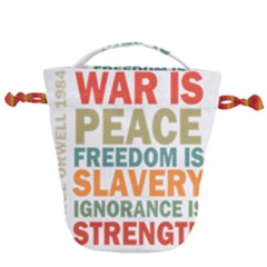 Orwell Drawstring Bucket Bag by Valentinaart