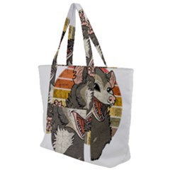 Possum  Zip Up Canvas Bag by Valentinaart