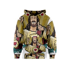 Buddy Christ Kids  Pullover Hoodie by Valentinaart