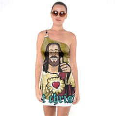 Buddy Christ One Soulder Bodycon Dress by Valentinaart