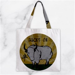 Chinese New Year ¨c Year Of The Ox Zipper Grocery Tote Bag by Valentinaart