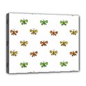 Butterfly Cartoon Drawing Motif  Pattern Canvas 14  x 11  (Stretched) View1