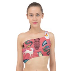 Puzzle Spliced Up Bikini Top  by Sparkle