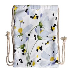 Tree Poppies  Drawstring Bag (large) by Sobalvarro