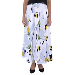 Tree Poppies  Flared Maxi Skirt by Sobalvarro