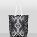 Black and white Full Print Rope Handle Tote (Small) View2